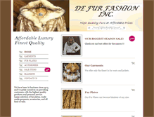 Tablet Screenshot of defurfashion.com